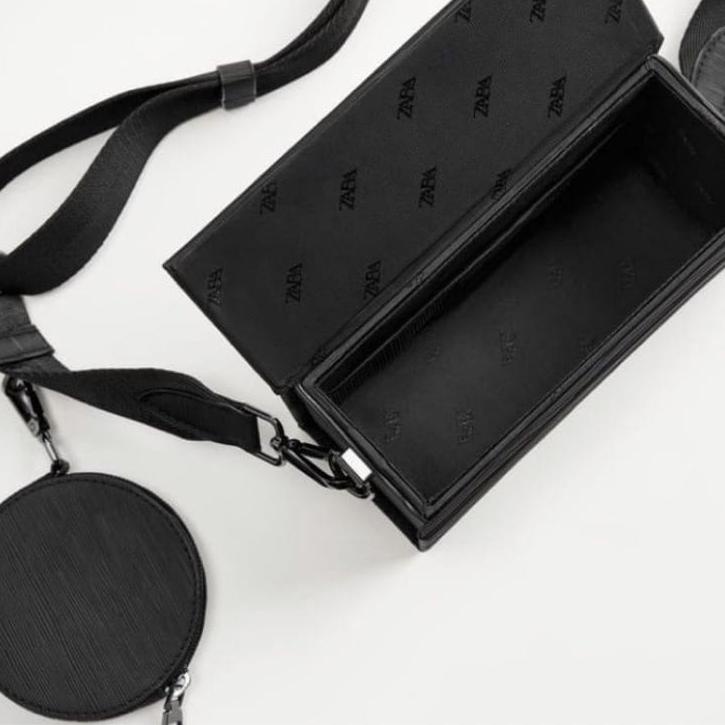 Chekout [WBAG_IMPORT] NEW ARRIVAL TAS SLING BAG ZARA ZR/TAS SELEMPANG MAN RIGID MINI DUO CROSSBODY P