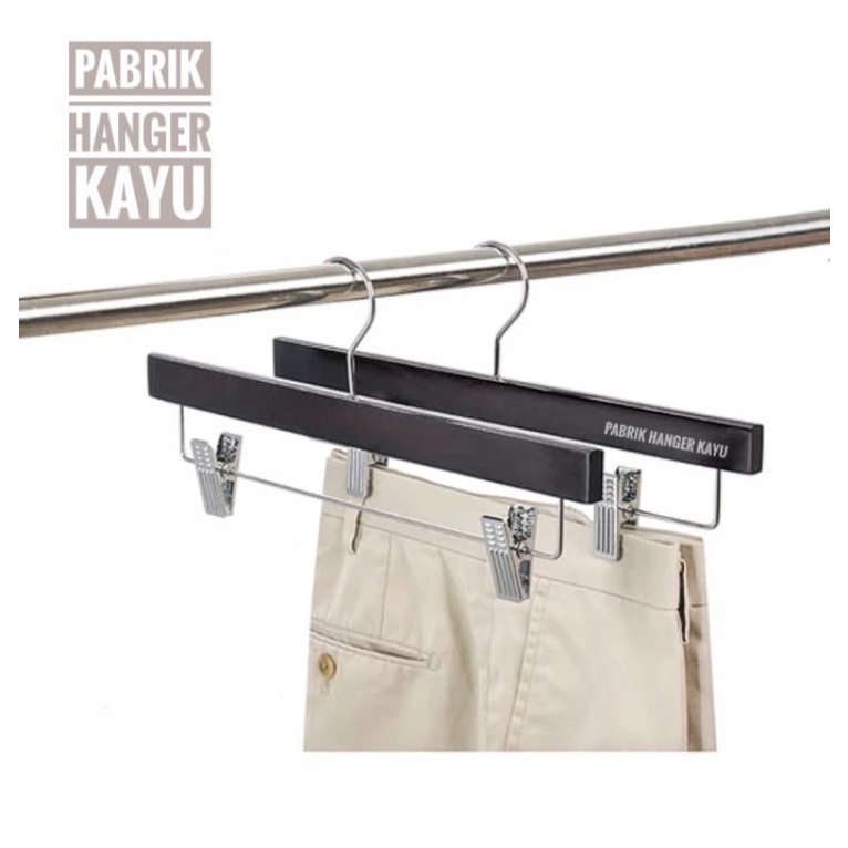 HANGER JEPIT CELANA 40CM HITAM