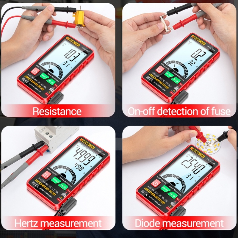 Zzz Multimeter Digital Otomatis Untuk Uji Tegangan Arus Listrik