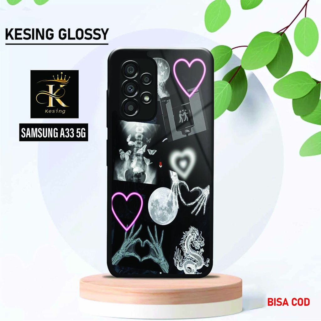 Case Samsung A33 5G - Hardcase Glossy Samsung ( KS13 ) - Softcase Samsung A33 5G - Fashion Case Sams