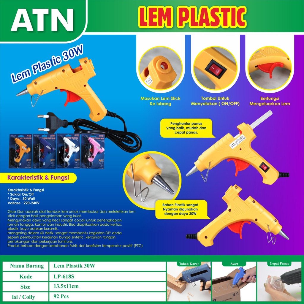 Jual Lem Tembak Glue Gun On Off Kecil Awet Bandel Uk Kecil Berkualitas