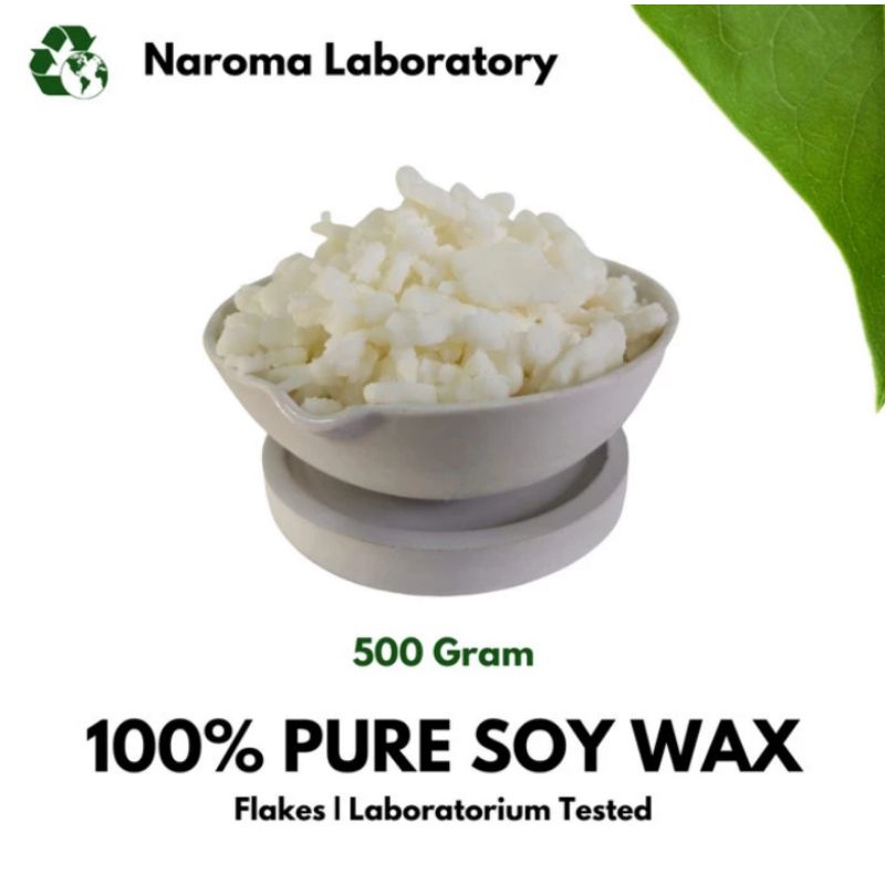 Soy wax - 100% Pure Soy wax (Flakes) - Lilin Aromaterapi - Soy wax 500 gr