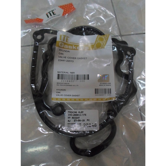 SPAREPART - Packing Klep/ Tutup Klep Hyundai Accent/Cakra/Verna/Avega/GETZ 1.3 ITE AKSESORIS MOBIL -