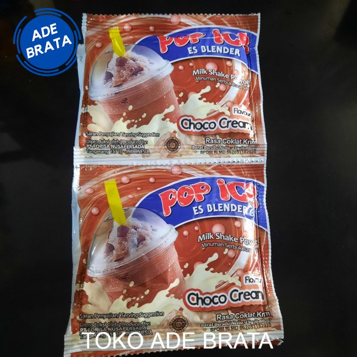

pop ice choco cream sachet