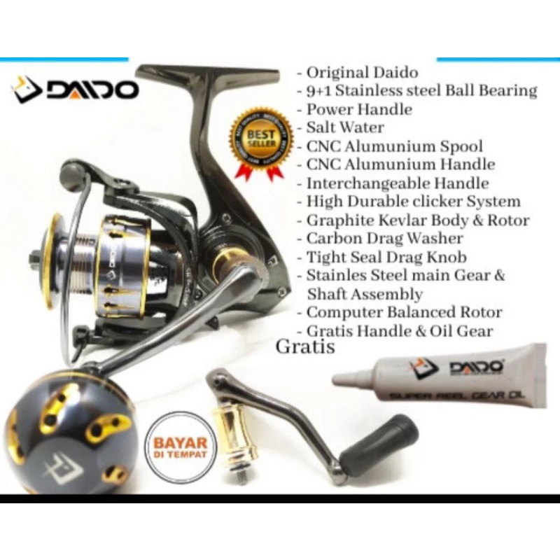 Reel Spinning Daido Trisula 3000SW Pro Series