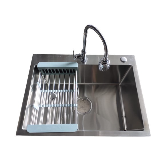 SET LENGKAP BAK CUCI PIRING WASHTAFEL RUMAH TANGGA KITCHEN SINK SILVER/PERLENGKAPAN DAPUR BERKUALITAS