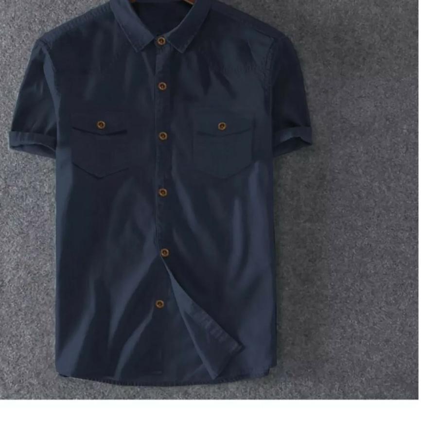 11.11✔️TOTOTAshop.Kemeja jeans pria AFTER M-L-XL-XXL,Bahan Jeans wash original premium.real pict|RA7