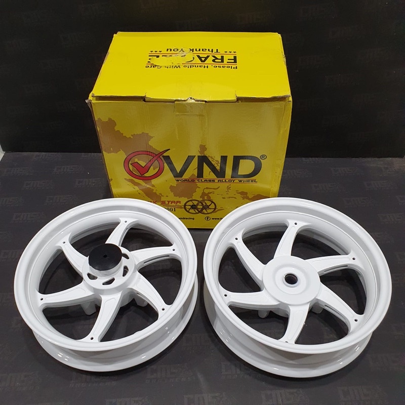 Velg Velek Racing VND Six Star R13 Yamaha New Nmax 2020 Putih