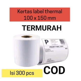Kertas Label Sticker Thermal 100 x 150 mm
