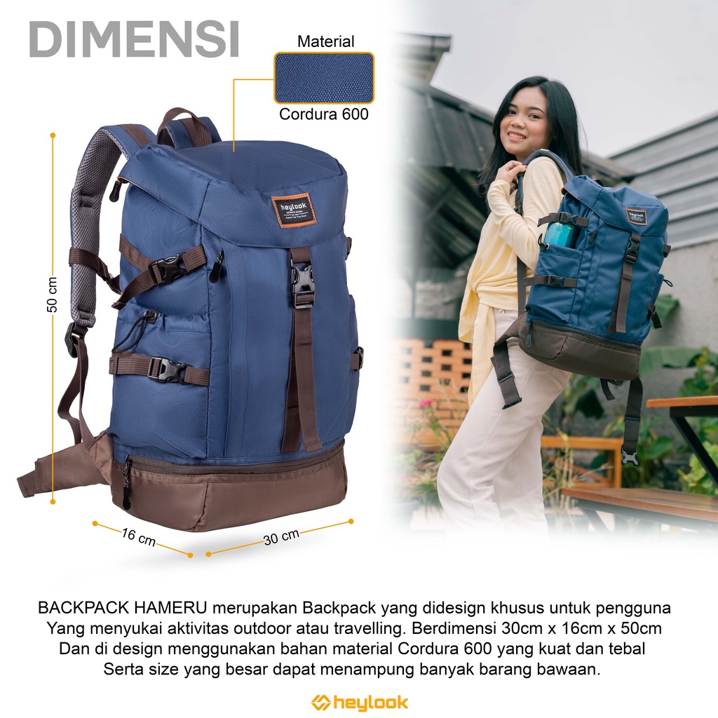 Tas Ransel Pria Wanita Tas Ransel Kuliah Polos Keren Tas Backpack Polos Casual Vintage Keren Tas Laptop Kerja Kekinian Terbaru