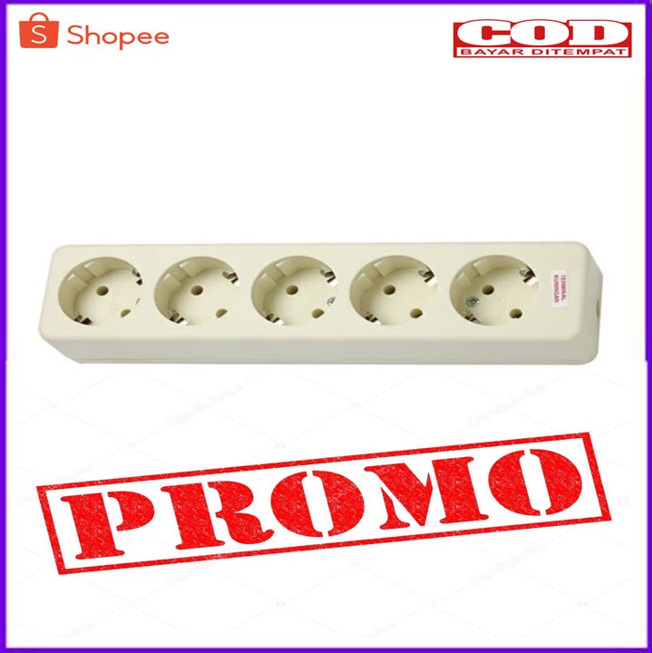 PROMO STOP KONTAK 5 LUBANG ST-158 UTICON