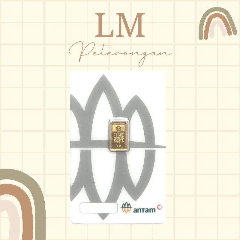 Logam mulia emas batangan antam 1 gr