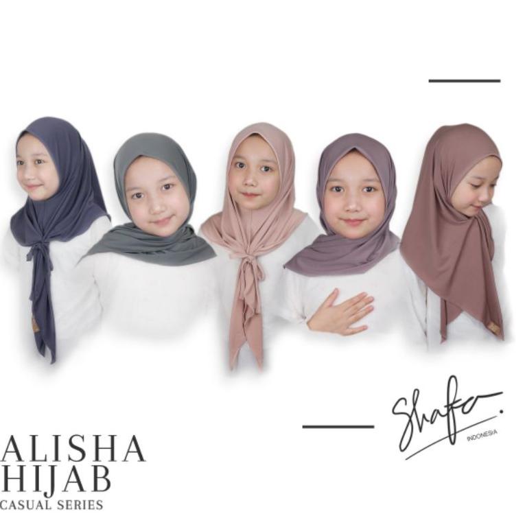 ㊤ Alisha Hijab Casual Series - Hijab Instan Anak 1-7 Tahun TERMURAH 2799 ◉