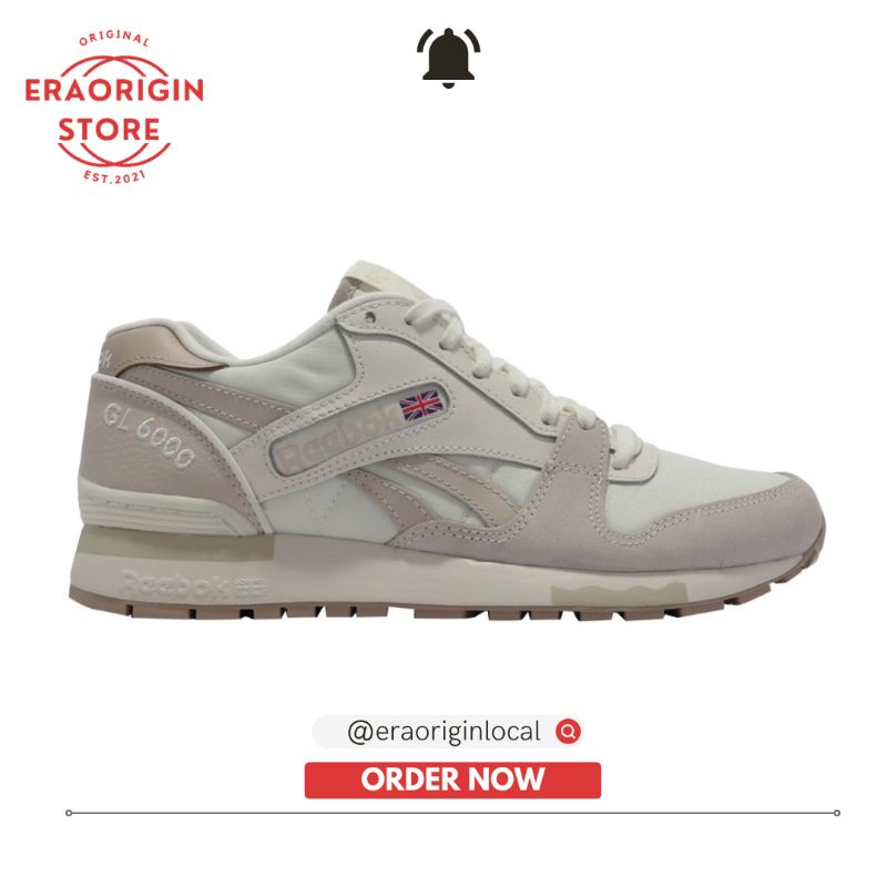 Sneakers Wanita Reebok GL 6000 Beige Original