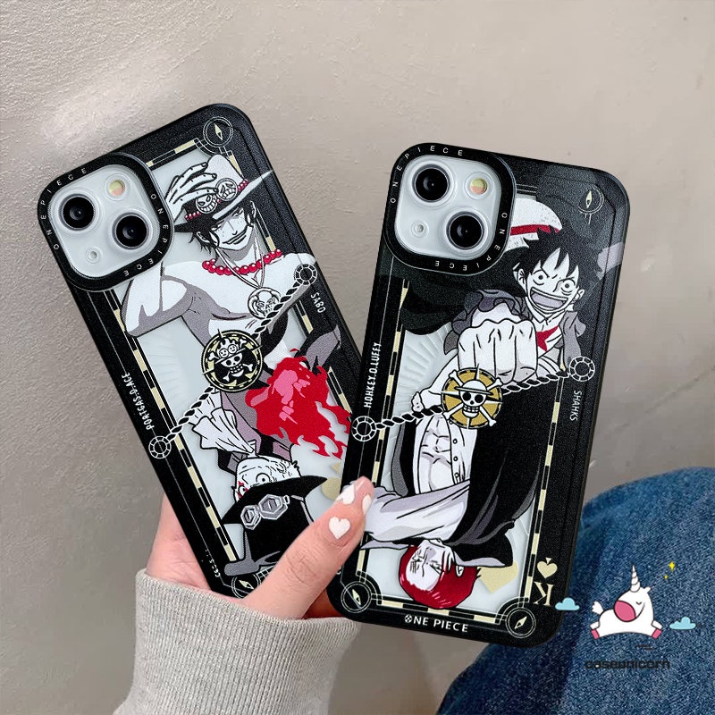 Casing Realme C33 C55 C12 C25Y C21Y C15 C25 C30 C35 C11 C31 C3 C25s C21 C20 C20A GT Realme 10 9pro Plus 8pro 9 8 6i 8i 5 9i 5s 5i Kartun Luffy Trendy One Piece Soft TPU Belakang Sarung