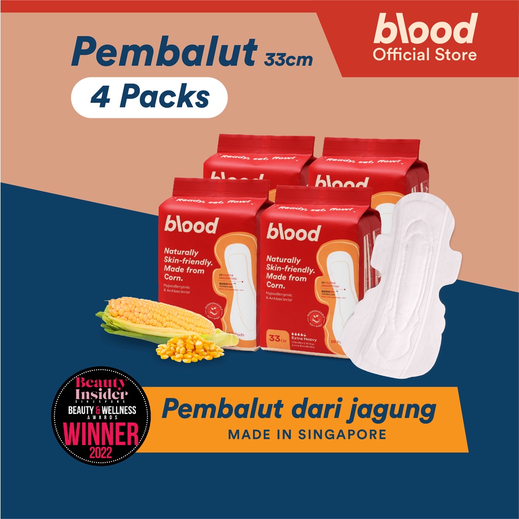 Jual Corn Pads / Pembalut dari Jagung Bebas gatal & ultra thin 33cm