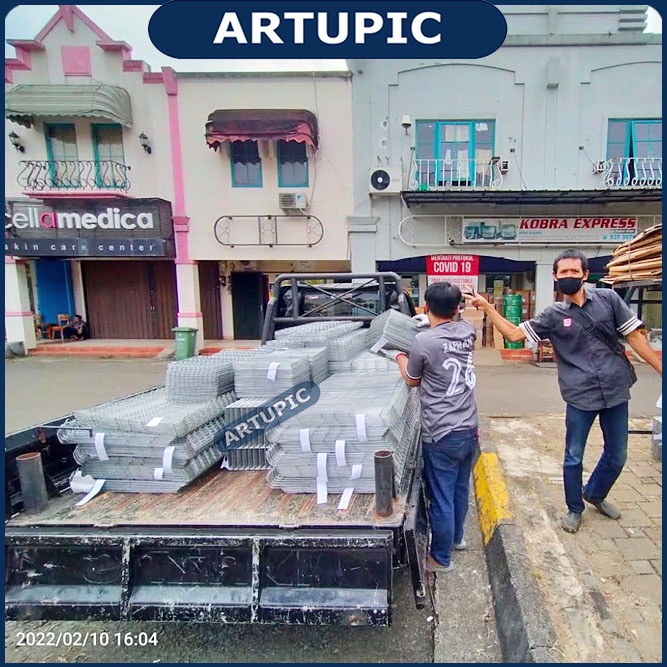 DEPAN 4 PINTU SAJA untuk Kandang Ayam Petelur ARTUPIC Baterai Kandang Ayam Petelur Galvanise 110 cm