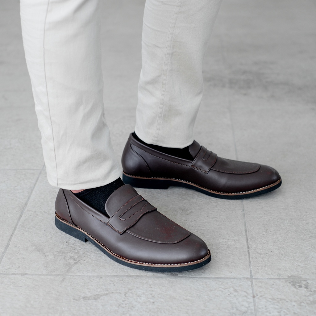 LEWIS BROWN |ManNeedMe x Lvnatica| Sepatu Pantofel Pria Formal ORI