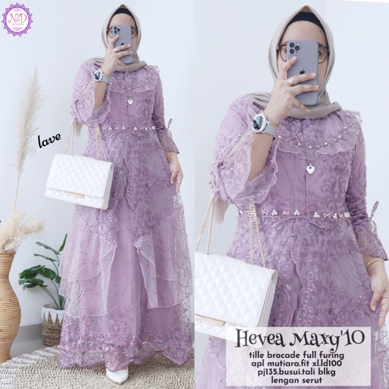 Hevea Maxy'10 / Restock //  Gamis tille brocade full furing