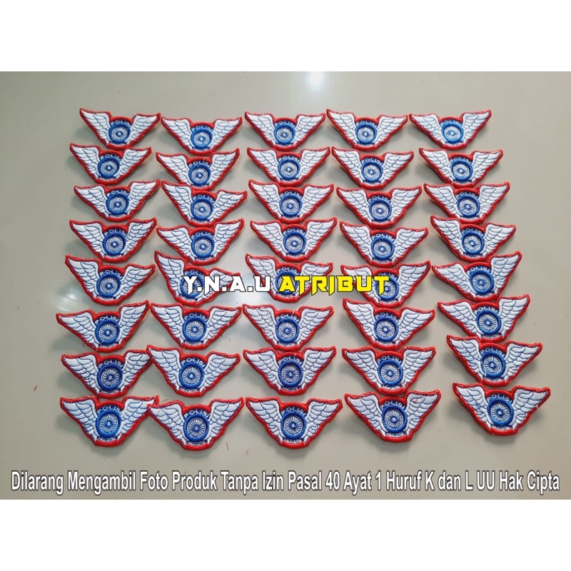 ATRIBUT PDL POLRI/PIN PDL WING LANTAS TIMBUL