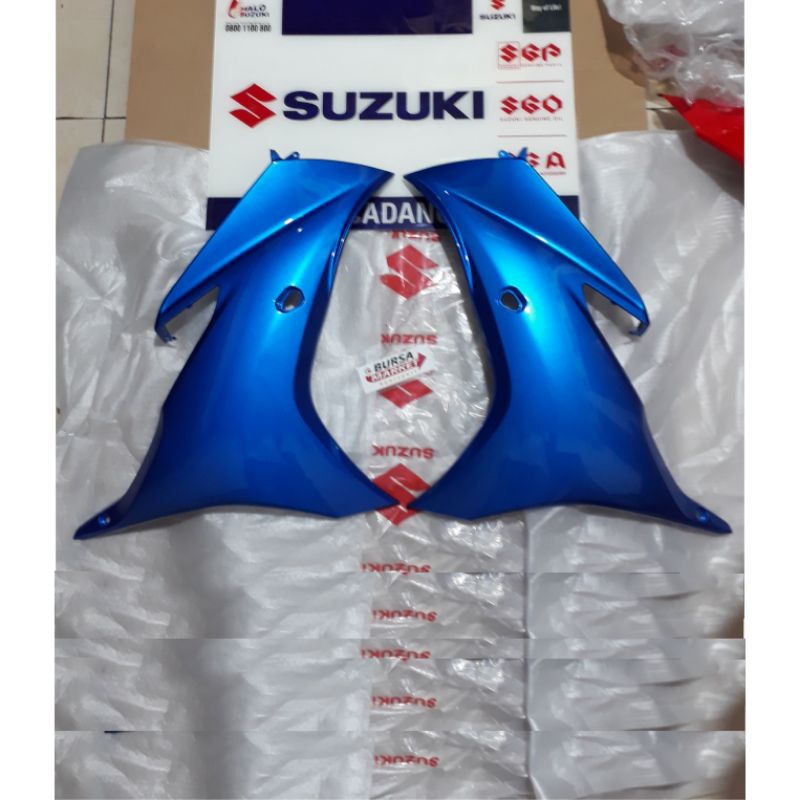FAIRING SET KIRI KANAN GSX R150 BIRU ASLI ORIGINAL SGP