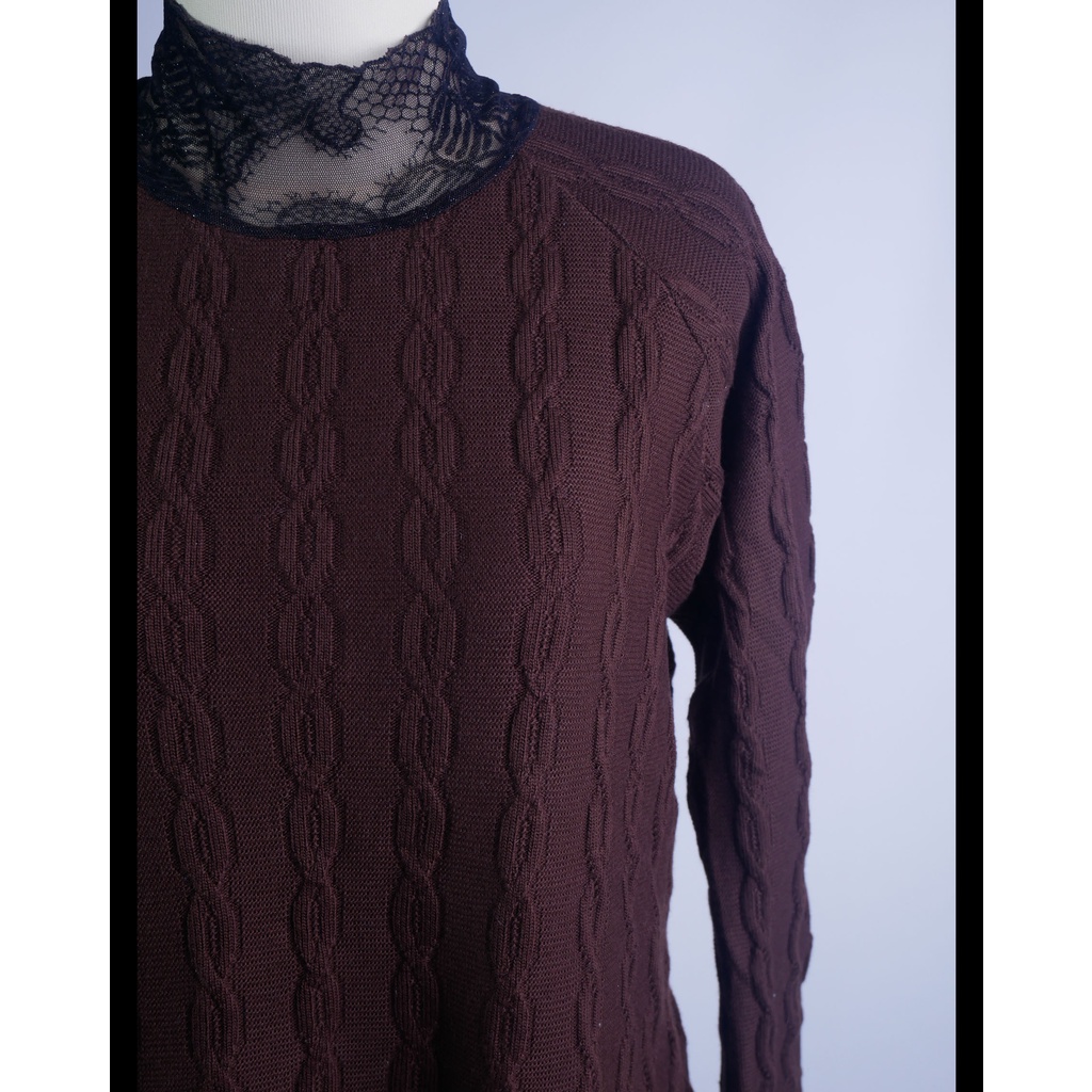 Sweater Rajut Coklat (A3.16) Image 3