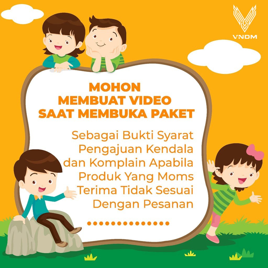 Vendom Kids Baju Kaos Anak Washet Laki Laki / Perempuan Unisex Umur 1-12 Tahun Bahan Cotton 30S