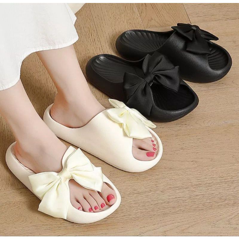 Sandal Selop Pita Butterfly Jelly Import Wanita Balance 1991-A3 Korean Style Kekinian