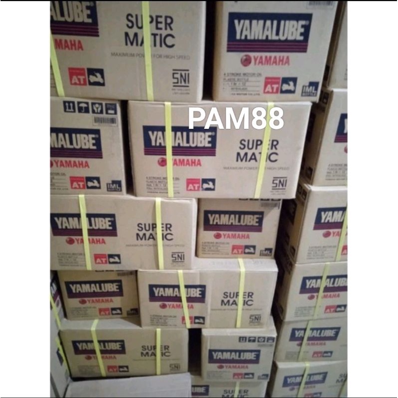 OLI Yamalube supermatic biru..1 liter.. 1 dus = 24 btl
