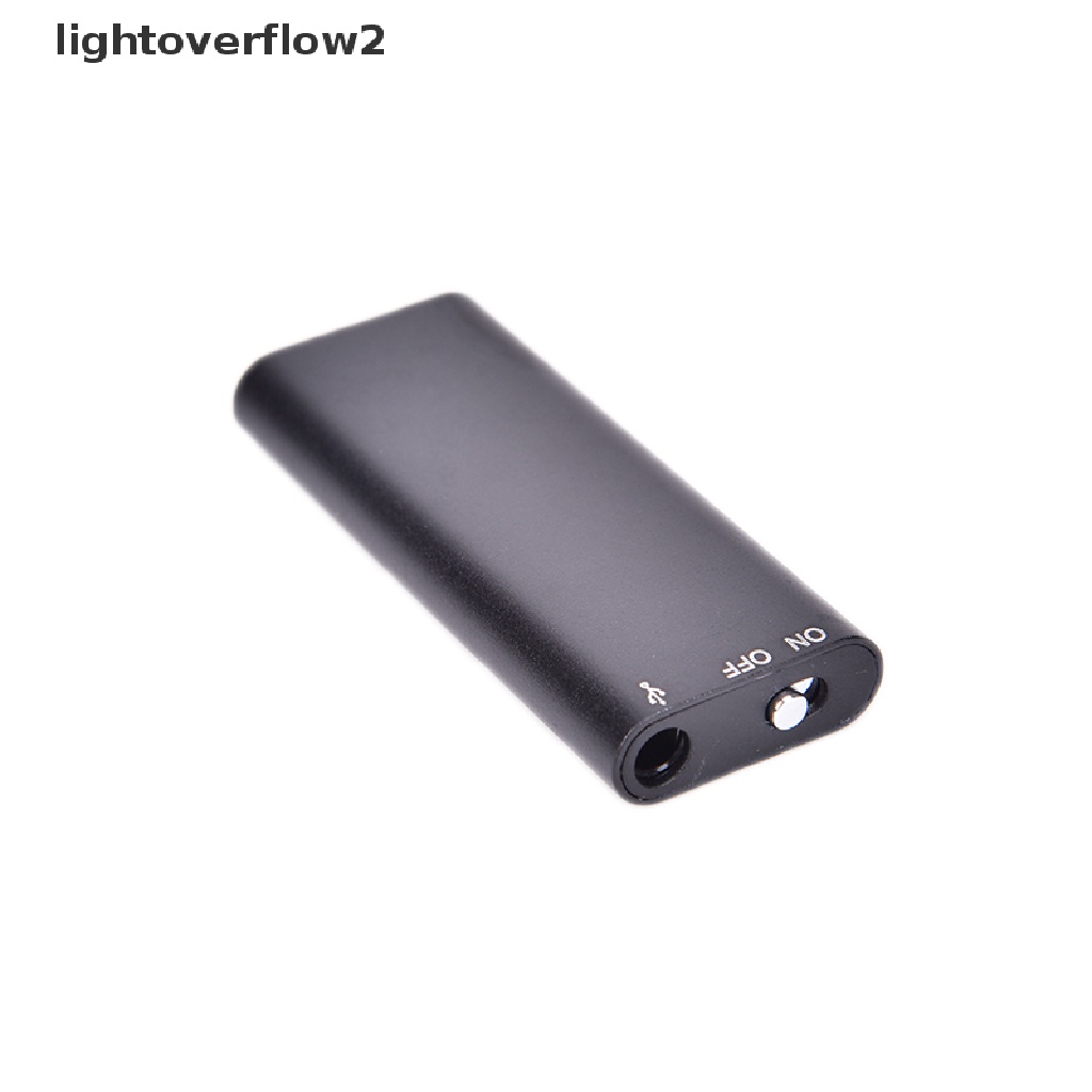 (lightoverflow2) 1pc Alat Perekam Suara Mini Portable 8GB 96 Jam (ID)