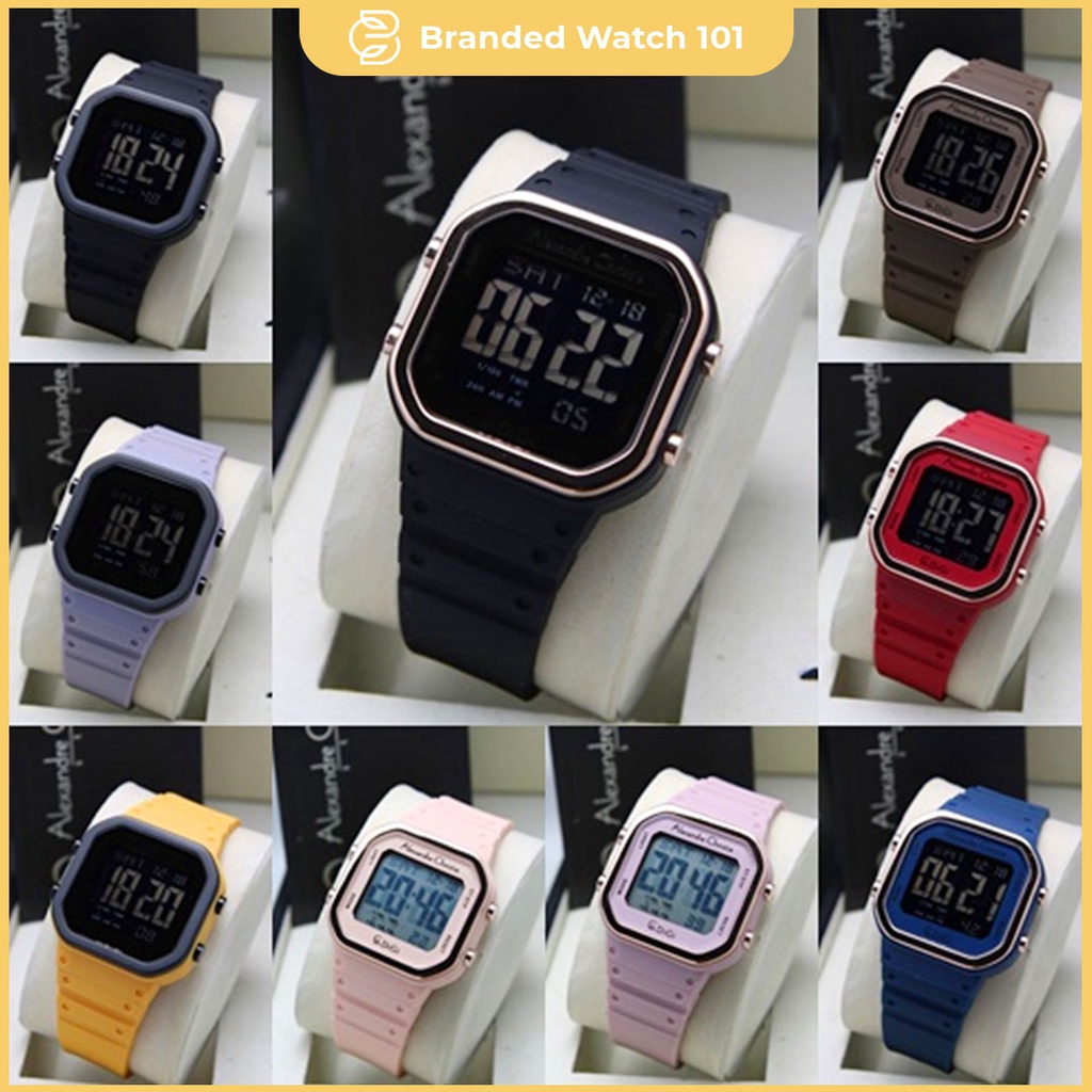 ORIGINAL Jam Tangan Wanita Alexandre Christie AC 9347 / AC9347 / 9347 Garansi Resmi 1 Tahun, Rubber