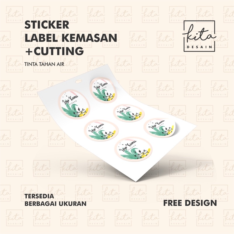 

(Bahan Premium )Stiker label kemasan/label kemasan custom/label kemasan/stiker tempelan dikemasan/stiker kemasan