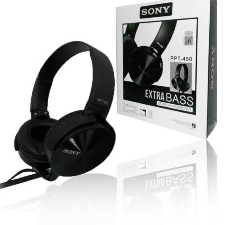 CodeG1s6R--HEADSET EARPHONE BANDO SONY PPT-450 EXTRA BASS HEADPHONE HANDSFREE