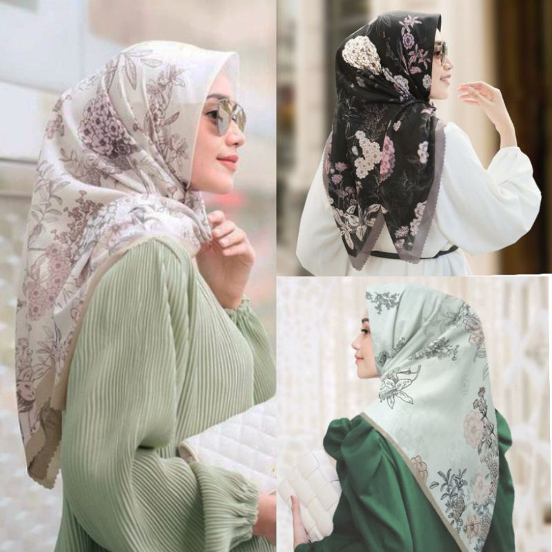 HIJAB MUSLIMAH / SILMANAA / JILBAB JUMBO / ZOYA HIJAB SEGI EMPAT / JILBAB MOTIF PREMIUM / KERUDUNG S