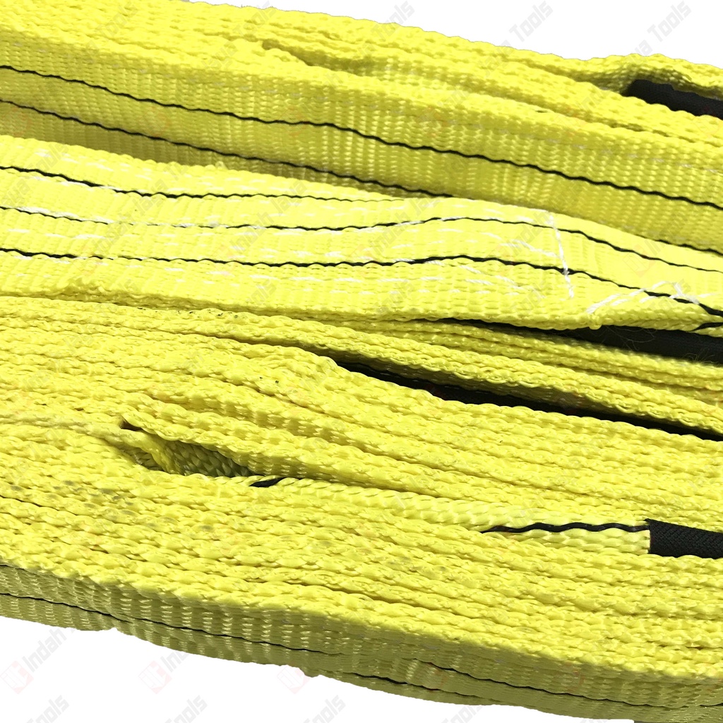 BENZ Webbing Sling Belt 3 TON Kuning - Tali Angkat Double Ply