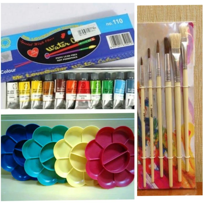 

Produk Unggulan Paket Lukis (Cat Air,Kuas,Palet) Bergaransi