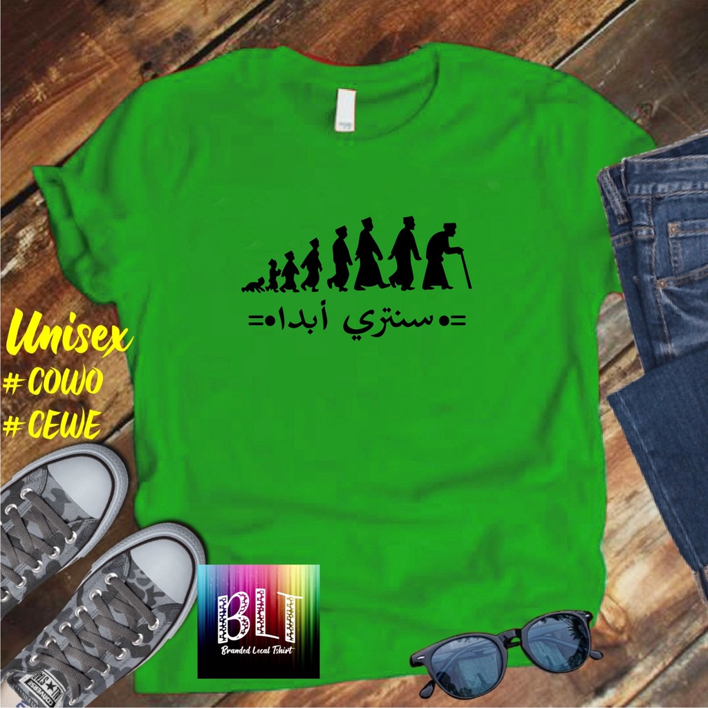 COD/ KAOS SANTRI GROW SANTRI /KAOS TULISAN/KAOS SANTRI KEKINIAN/KAOS DAKWAH/KAOS ISLAM/SANTRIWATI/KAOS HITS 2022/KAOS BERGAMBAR KAOS EKSPRESI KAOS PRIA TSHIRT WANITA Santai Crew Neck V-Neck Slim-fitting Polos Setrip Hitam Putih Crew Neck