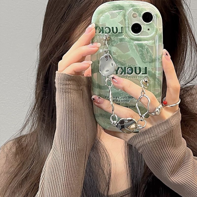 Case Motif Graffiti Warna Hijau Untuk iPhone 12 13 11 Pro Max X Xs Max Xr ehvx