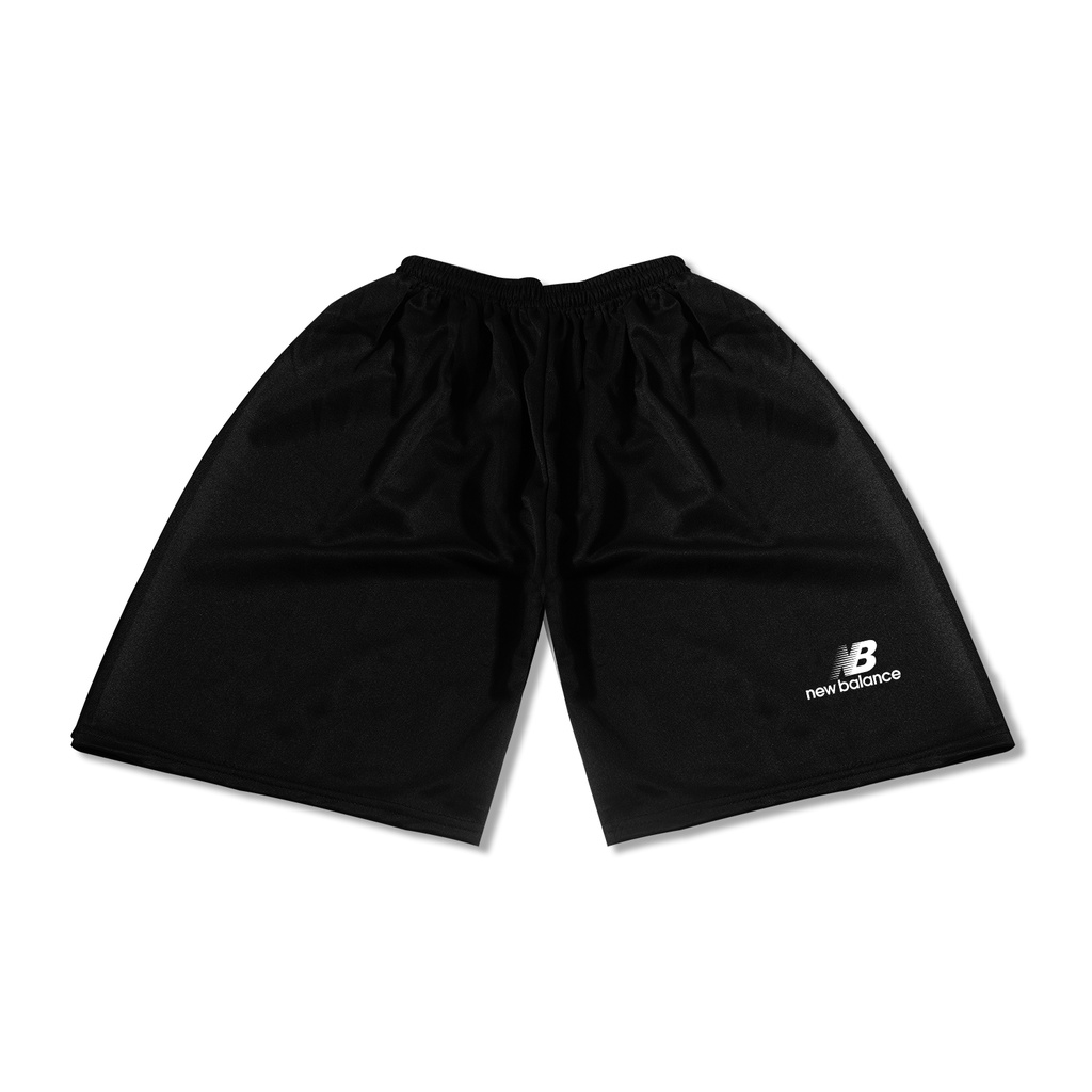 (1kg=7pcs) celana pendek polos pria/short pants men sport/celana olahraga santai polos hitam olahraga-5