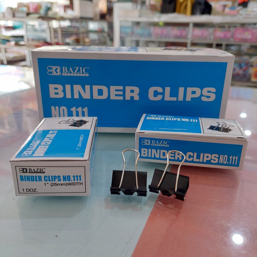 

Binder Clip no. 111 Bazic 12 pcs