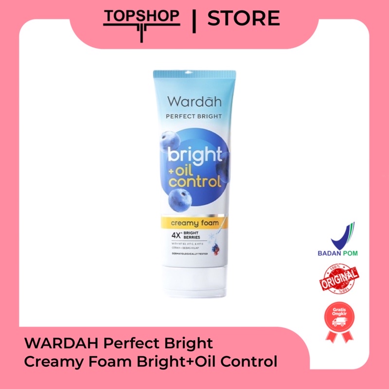 Wardah Perfect Bright Creamy Foam Brightening+Oil Control