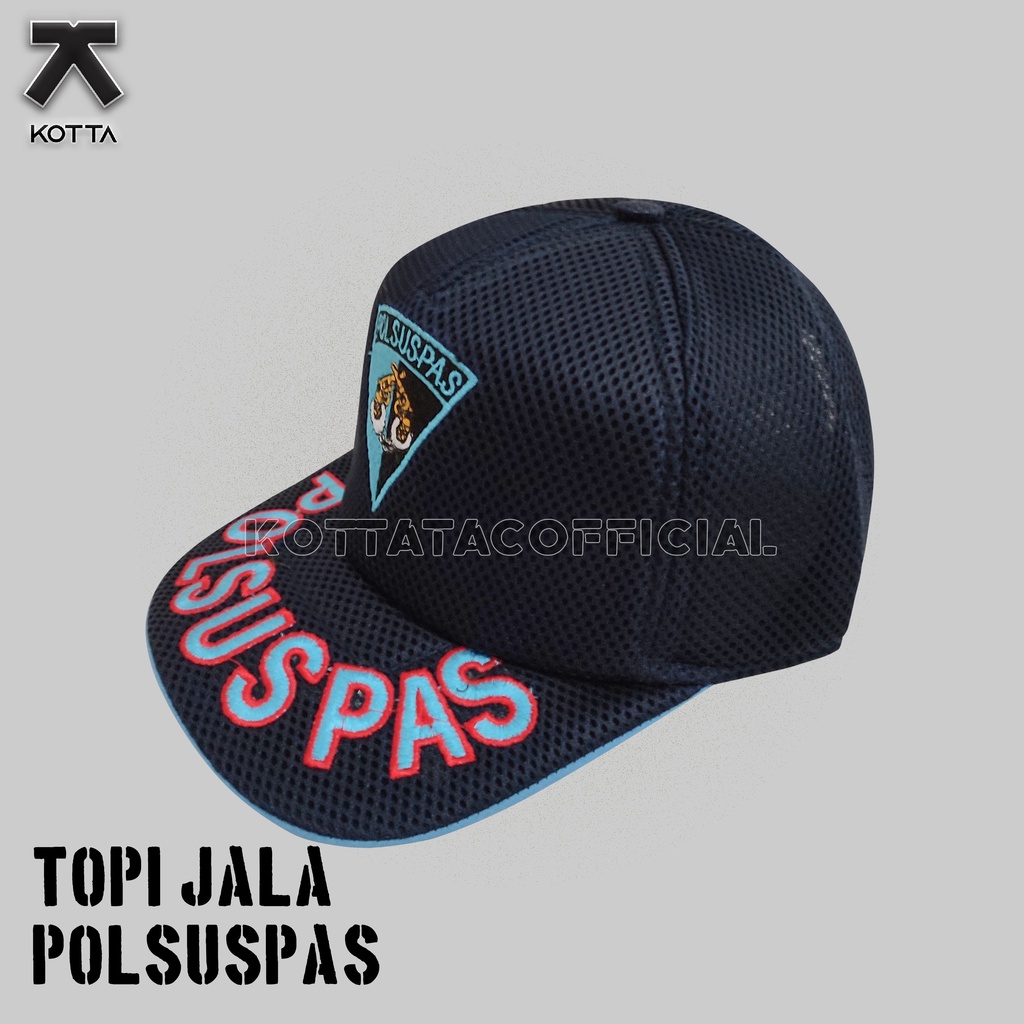 TOPI POLSUSPAS - TOPI POLSUSPAS FULLBORDIR NAVY