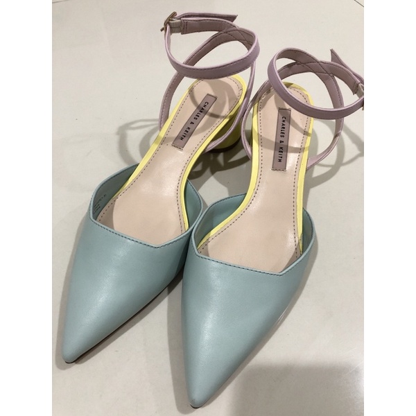 PRELOVED Sepatu Wanita Charles & Keith Cnk Shoes ORIGINAL 100% Flat Mules