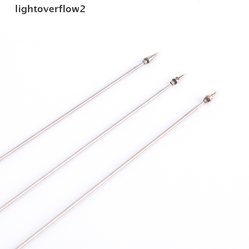 (lightoverflow2) 1pc nozzle Airbrush Pengganti 0.2 / 0.3 / 0.5mm + Jarum