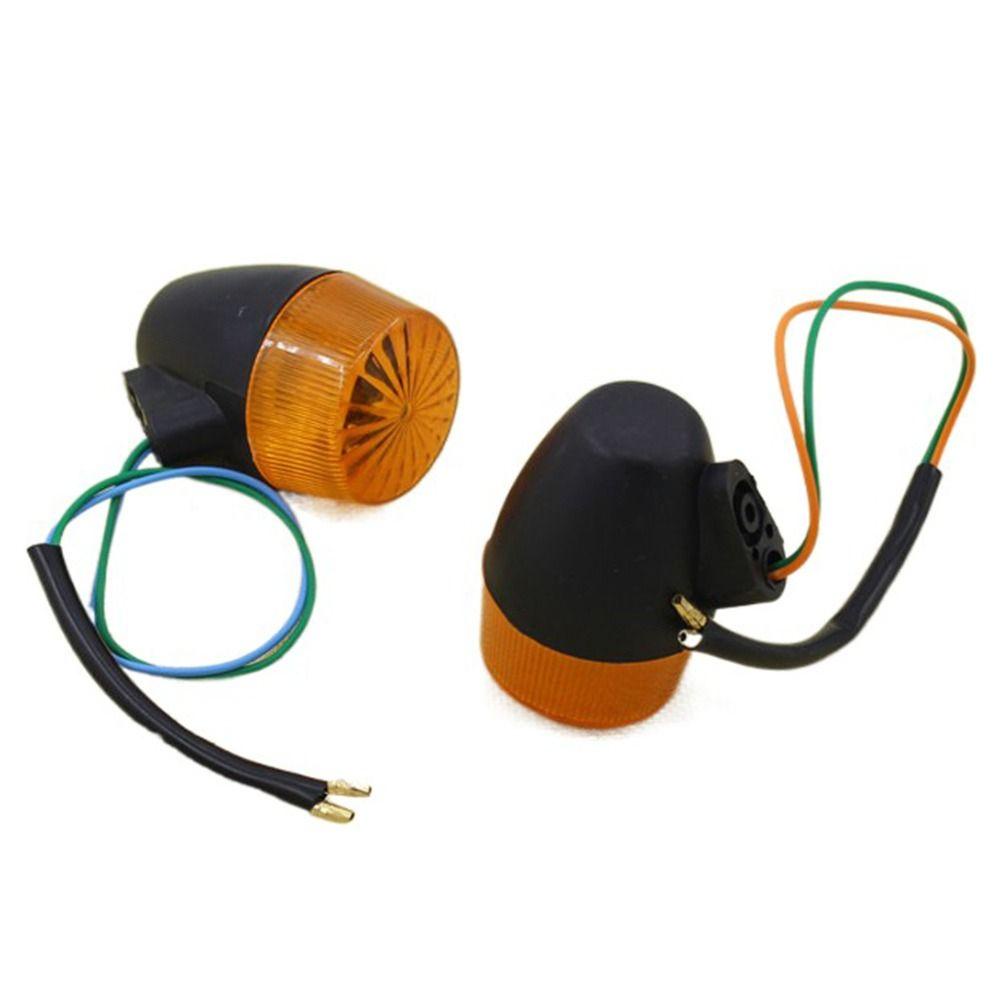 R-FLOWER 1/2pcs Aksesoris Lampu Skuter Motor Lampu Sepeda Blinker Flash Signal Indicator Light