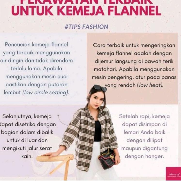 SK119 Kemeja Flanel Premium Terlaris / Lengan Panjang / Kemeja Wanita Motif Kotak kotak Unisex Casua