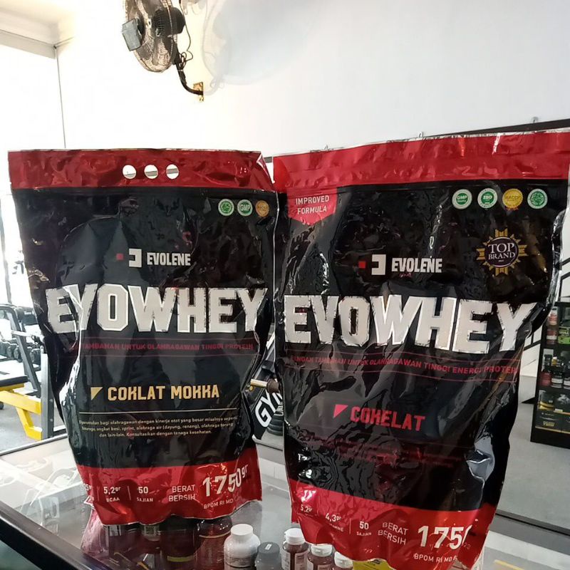 

Evowhey 50 sachet Coklat/Coklat Moka