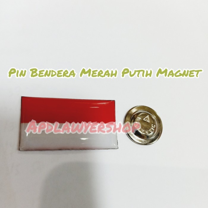 Produk Terbaru Pin Bros Pin Bendera Merah Putih Pin Indonesia Plus Magnet Premium