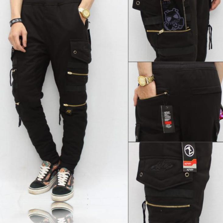 Ready celana Jogger double zipper / celana Jogger pria/celana Jogger pants