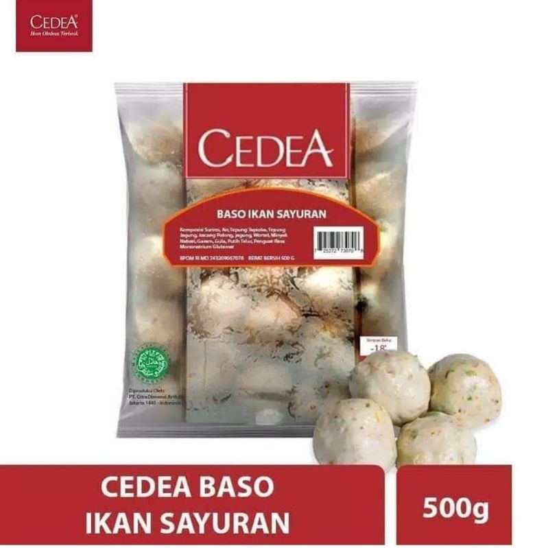 

Cedea Baso Ikan Sayuran 500gram